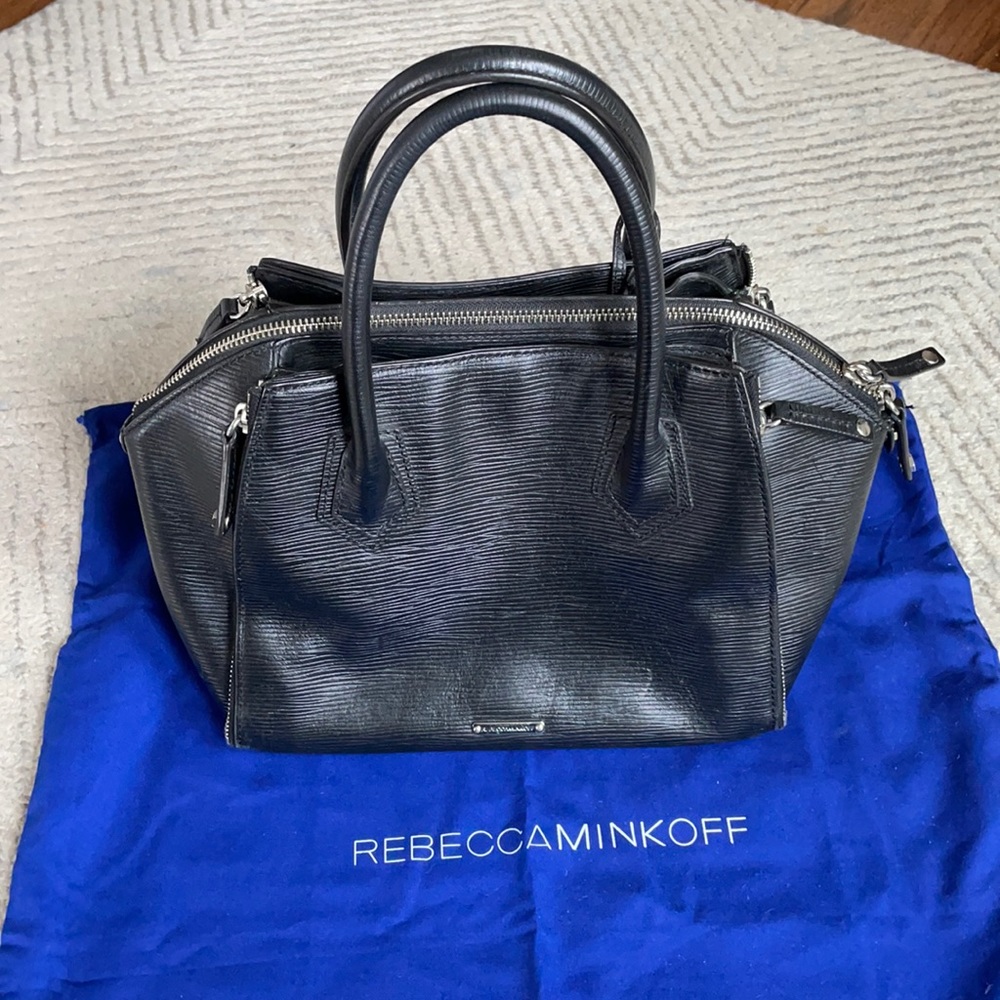 Rebecca Minkoff Textured Leather Satchel Bag